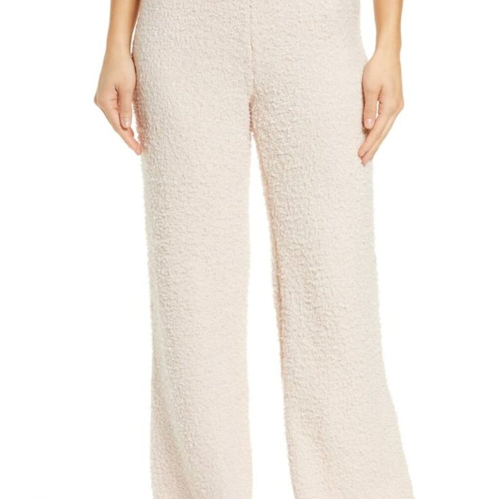 Women's Cream Textured Pants